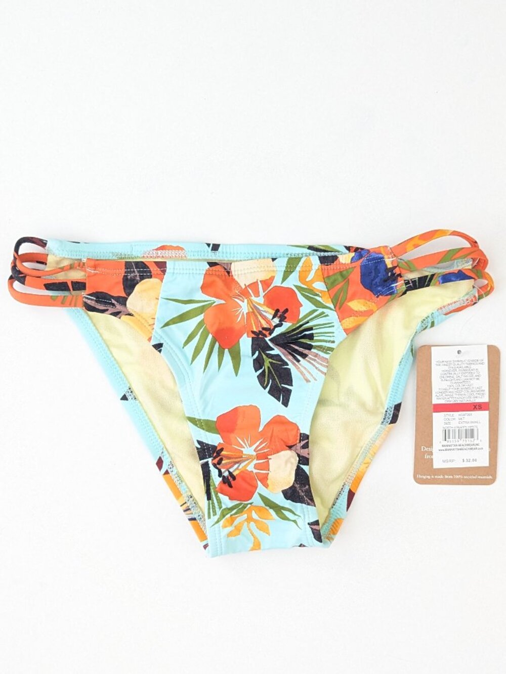 Hobie North Strappy Hipster Bikini Bottom Multicolor Womens XS